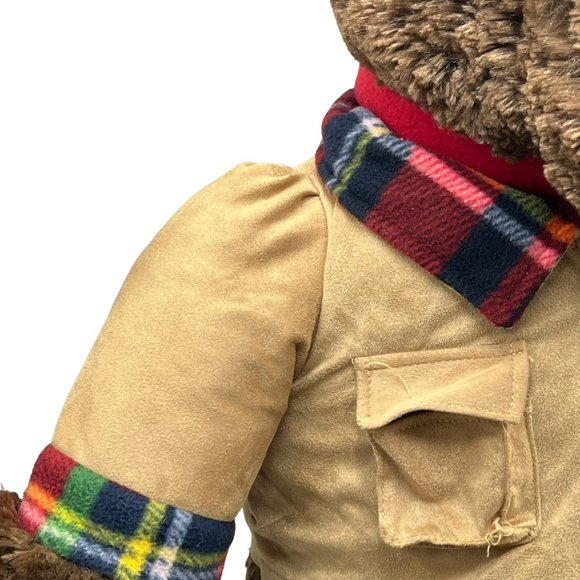 Dan Dee Collectors Choice Red Barn Toys 2018 Holiday 23" Plush Brown Bear Stuffe - Picture 10 of 16